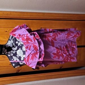 NWT Cute purple/red summer blouse. XL